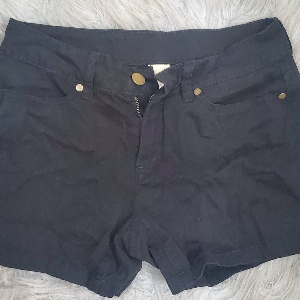 Faded Glory Black Sz 6 Shorts
